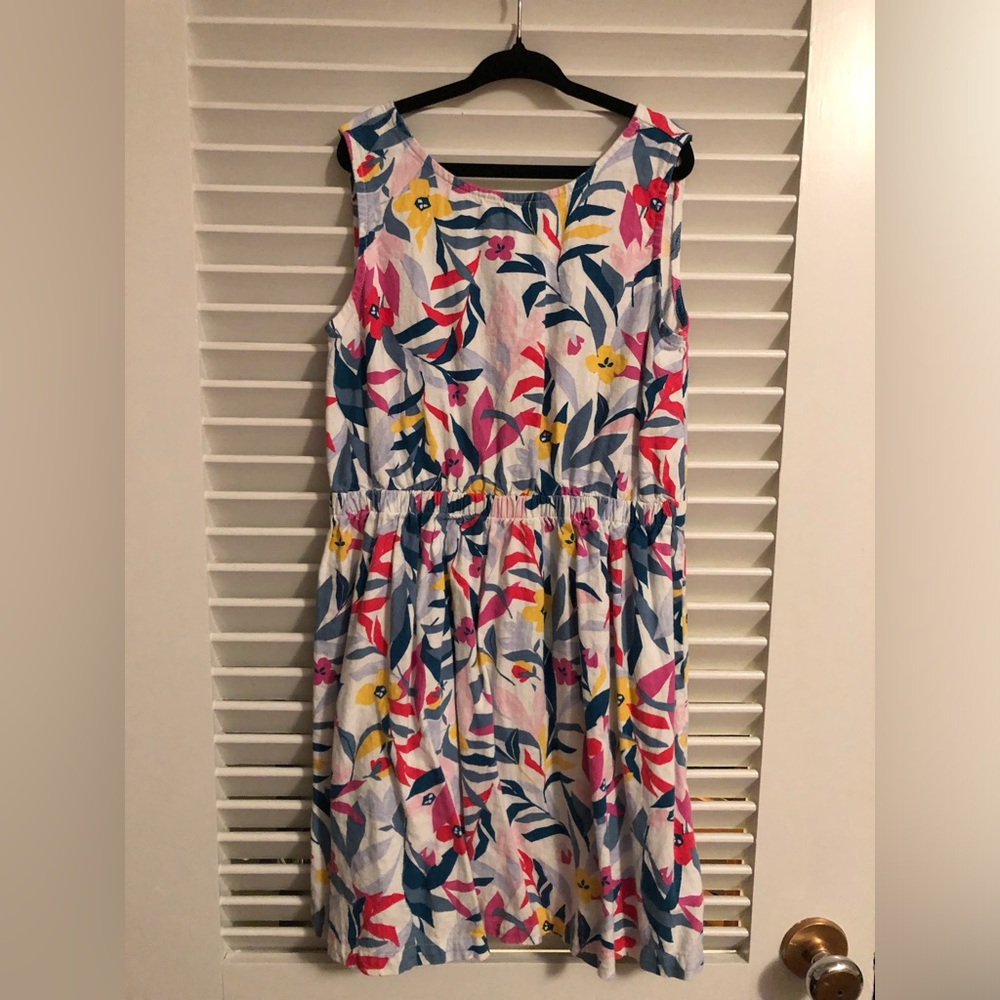 Carter’s linen blend dress with cut-out back-girls 7